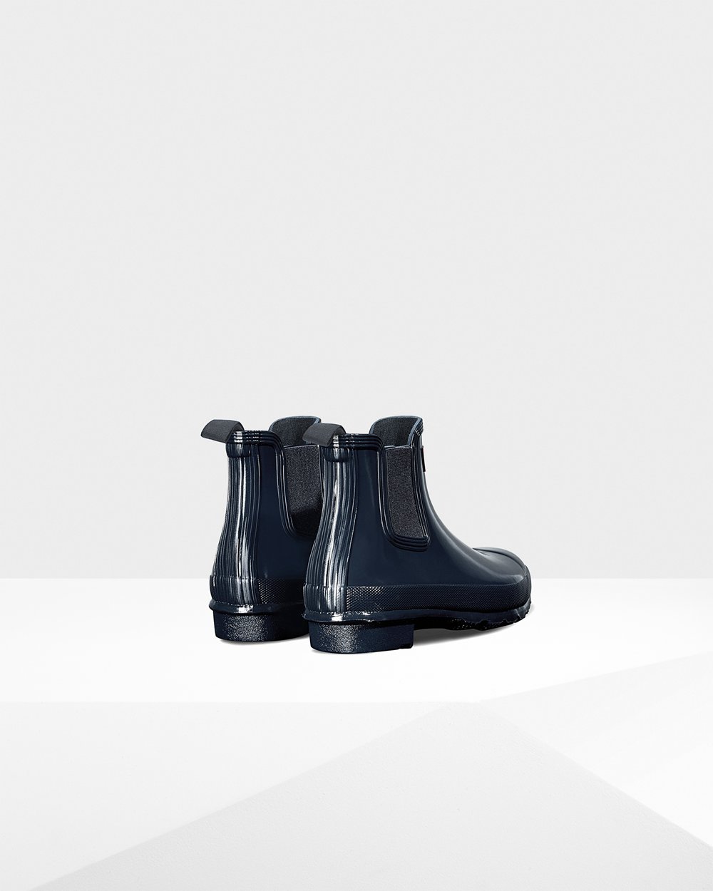 Botas Chelsea Hunter Mujer - Original Gloss - Azul Marino - WXHQALV-61